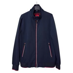 Wellensteyn Mens College Jacket Softshell Navy Red Trim Windproof Air Tech 2XL